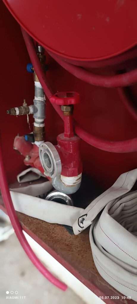 התקנת ציוד אש בבניין