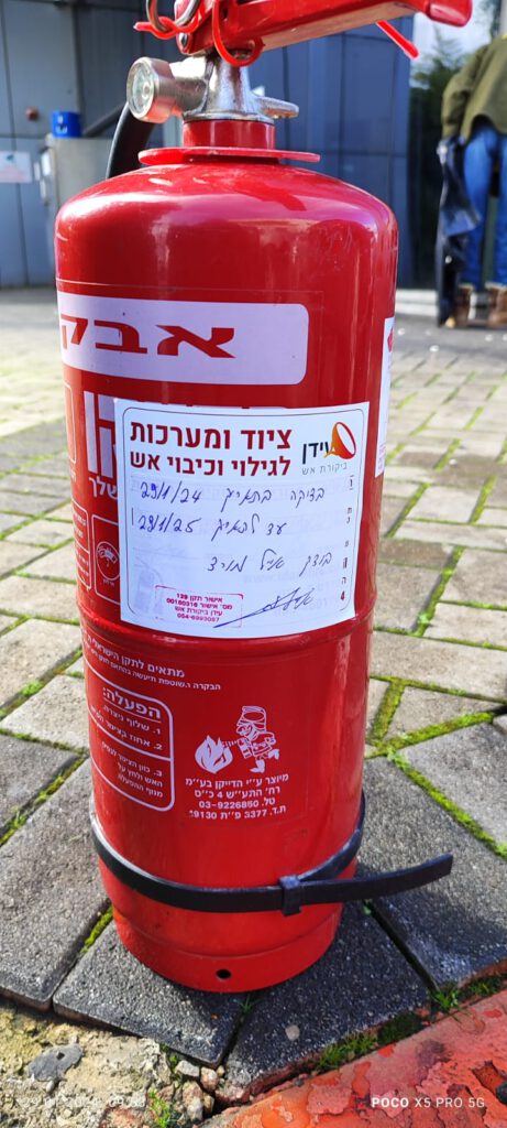 בדיקת מטפים שנתית לבניינים