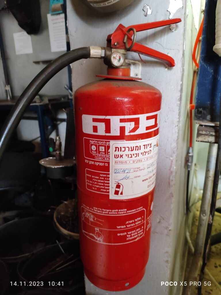 היכן מומלץ להחזיק מטף